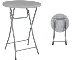 Verlo „Cocktail 80“ kokteilių staliukas, kurio skersmuo 81,3 cm