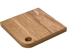 Verlo Board, 26x26x2.5 cm, with hole, oak, Simple