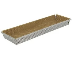 De Buyer Cake mould, 35x10.5x3.5 cm, perforated