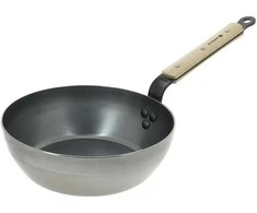 De Buyer Deep skillet, 24 cm, 7.7 cm, Mineral B Bois