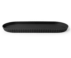 Bolesławiec Platter, 51x20.5 cm, juodas, Paestum Collection
