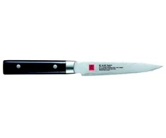 KASUMI Japoniškas trumpas universalus peilis, ilgis 12 cm, Damasko plienas DAMASCUS