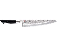 KASUMI Japoniškas šefo peilis, kaltas, ilgis 24 cm, kalamas plienas VG-10 HM