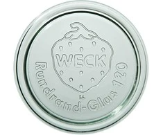 Stiklinės, dangtelis, 12 cm, Weck, 6 vnt.
