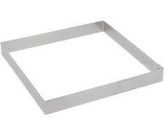 De Buyer Confectionery rim, perforated, 20x20x2 cm