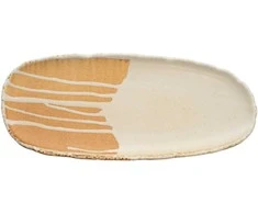 Verlo SAMTO Talerz owalny 35x15 cm kreminė