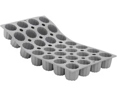 De Buyer 28 keksiukų kepimo forma, 30 x 17,6 cm, elastomoliu