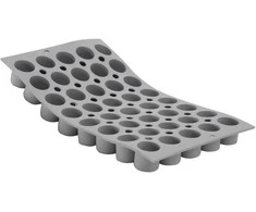 De Buyer 40-mini cakes tin, 30x17.6 cm, Elastomoule