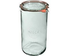 Weck Cylinder jar, 1590 ml, set, Zylinder, 6 pcs