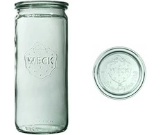Weck Cylinder jar, 1590 ml, with lid, Zylinder, 6 pcs