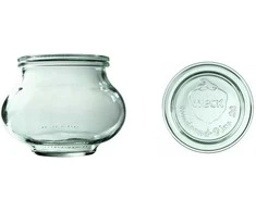 Weck Dekoratyvinis stiklainis 560 ml su dangteliu – 6 vnt. pakuotė