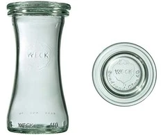 Weck Deli stiklainis 100 ml su dangteliu – 6 vnt. pakuotė