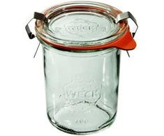 Weck Mini-Sturz stiklainis 160 ml (12 vt), pok, usz, zap x2