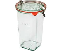 Weck Stiklainių rinkinys, 795 ml, 6 vnt., Quadro