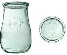 Stiklainis, 1750 ml, su dangteliu, „Tulip“, 4 vnt.