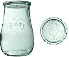 Weck Tulpe stiklainis su dangteliu, 2700 ml – pakuotėje 4 vnt.