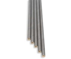 Bareq Pilki šiaudeliai 8x140 mm (100 vnt. pakuotėje)