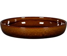Cosy Trendy STONE Gili lėkštė 24 cm gintaro spalvos