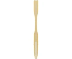 Verlo Bamboo Vienkartinės šakutės, 9 cm, bambukinės, 100 vnt.