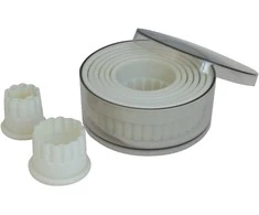 De Buyer Round cutter set, wavy
