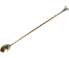 Bar Up BAR PROFESSIONAL Barmeno šaukštas su maišytuvu, 30 cm ilgio, varinis