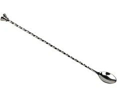 Bar Up BAR PROFESSIONAL Barmeno šaukštas su maišytuvu, 30 cm ilgio, plieno