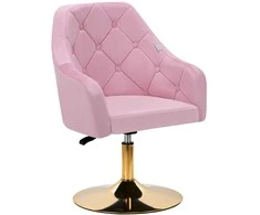 Activeshop Pasukamas fotelis 4Rico QS-BL14G Velvet Rožinė