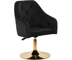 Activeshop Pasukamas fotelis 4Rico QS-BL14G Velvet Juodas