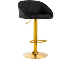 Activeshop Baro kėdė STILISIMUS VELVET Juodas GOLD