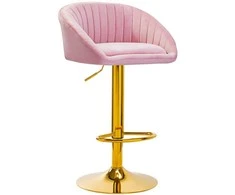 Activeshop Baro kėdė STILISIMUS VELVET Rožinis GOLD