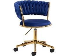 Activeshop Biuro kėdė su ratukais 4Rico QS-GW01G Velvet Mėlyna