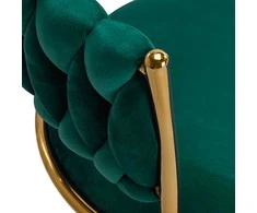 Activeshop Biuro kėdė su ratukais 4Rico QS-GW01G Velvet Žalias