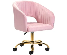Activeshop Biuro kėdė su ratukais 4Rico QS-OF212G Velvet Rožinė