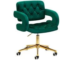 Activeshop Biuro kėdė su ratukais 4Rico QS-OF213G Velvet Žalias