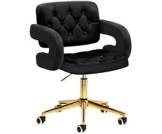 Fotelis Activeshop Biuro kėdė su ratukais 4Rico QS-OF213G Velvet Juodas