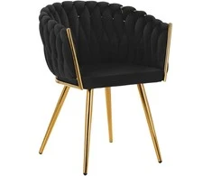 Activeshop Fotelis 4Rico QS-GW06G Velvet Juodas