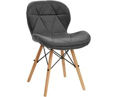 Activeshop Kėdė 4Rico QS-186 Scandi Velvet Pilkas