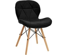 Activeshop Kėdė 4Rico QS-186 Scandi Velvet Juodas