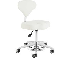Activeshop Kosmetologinė meistro kėdutė AZZURRO BUMP-UP Baltas