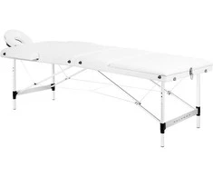 Activeshop Sulankstomas aliuminis masažo stalas Balance 3 segmentų baltas