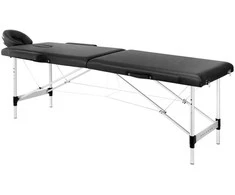 Activeshop Sulankstomas aliuminis masažo stalas Balance 2 segmentų juodas 2547