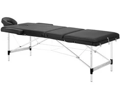 Activeshop Sulankstomas aliuminis masažo stalas Balance 3 segmentų juodas