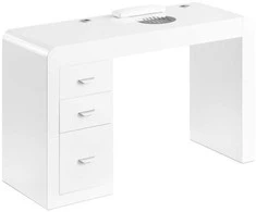 Activeshop Manikiūro stalas su dulkių surinkėju IDEAL COSMETIC DESK Baltas