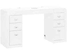 Activeshop Manikiūro stalas su dulkių surinkėju COSMETIC DESK 314 Baltas