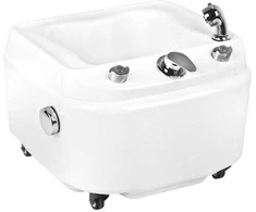 Activeshop Pedikiūro vonelė su hidromasažu Azzurro A023 Chrome