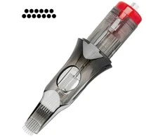 Activeshop Aukštos kokybės tattoo kartridžas V2 - 0.35 13RM LongTaper 10vnt.
