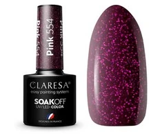 Activeshop Rožinė Ilgalaikis hibridinis nagų lakas Claresa, Rožinė 554, 5 g