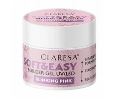 Activeshop Claresa Soft&amp;Easy Builder Gel Blinking Rožinė – Statybinis gelis, 45 g