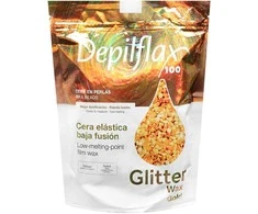 Maystar Kietas depiliacinis vaškas Depilflax Glitter Wax Gold, 1000 g