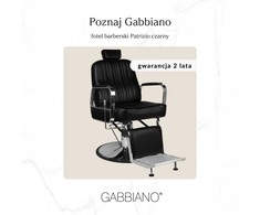 Activeshop Kirpyklos kėdė GABBIANO BARBER CHAIR PATRIZIO Juodas